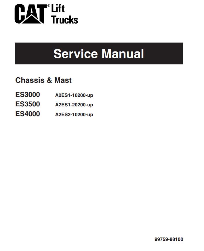 CAT Forklift ES3500 Service Manual