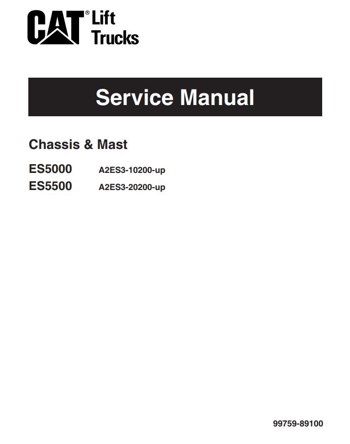 CAT Forklift ES5000 Service Manual