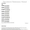 CAT Forklift EX5000 Operation Maintenance Manual