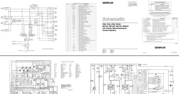CAT Forklift F25 F30 F35 Schematic Service Manual 2