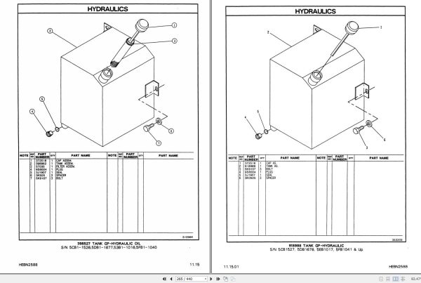 CAT Forklift F25 F30 F35 Spare Parts Manual 1