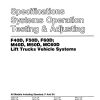CAT Forklift F50D P Service Manual