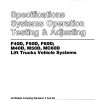 CAT Forklift F50D Service Manual