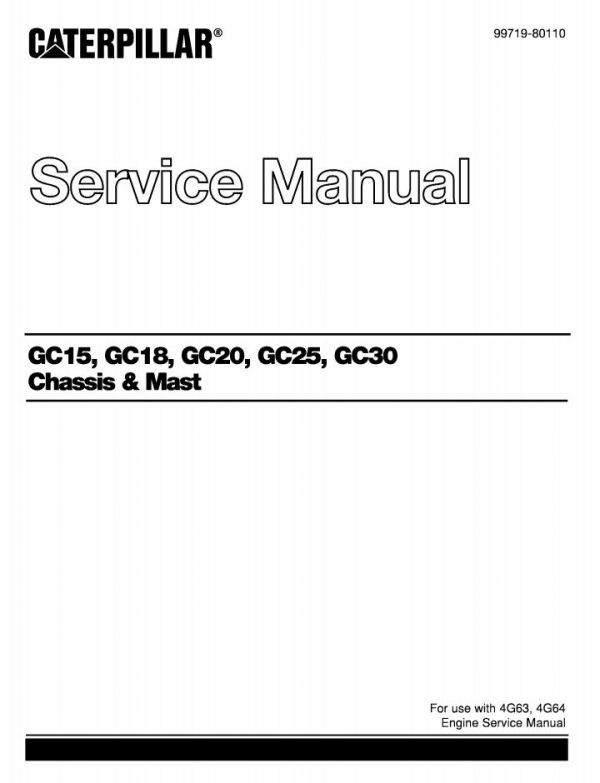 CAT Forklift GC30 Service Manual