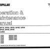 CAT Forklift GP15 Schematic Service Operation Maintenance Manual