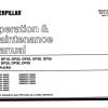 CAT Forklift GP18 Schematic Service Operation Maintenance Manual 1