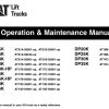 CAT Forklift GP18K Schematic Service Operation Maintenance Manual 1