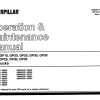 CAT Forklift GP20HP Schematic Service Operation Maintenance Manual