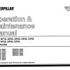 CAT Forklift GP25 Service Operation Maintenance Manual 1