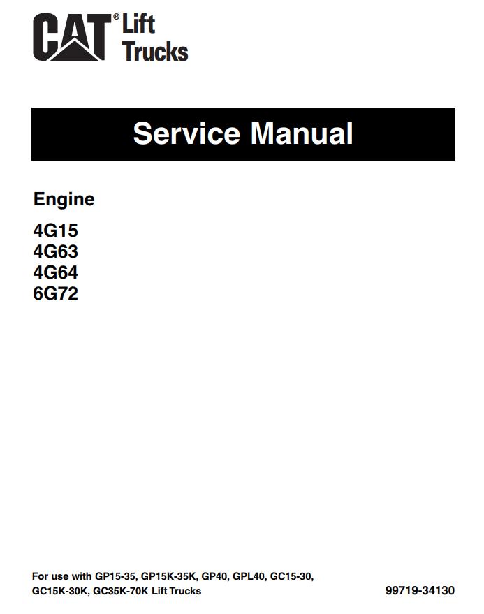 CAT Forklift GP25ZT Service Manual