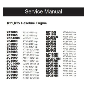 CAT Forklift GP30NM Schematic Service Operation Maintenance Manual