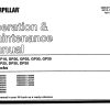 CAT Forklift GP35 Schematic Service Operation Maintenance Manual
