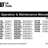 CAT Forklift GP35NT Service Operation Maintenance Manual 1
