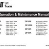 CAT Forklift GP40K Schematic Service Operation Maintenance Manual 1
