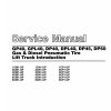 CAT Forklift GPL40 Schematic Service Operation Maintenance Manual