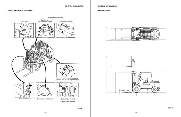 CAT Forklift GPL40 Schematic Service Operation Maintenance Manual 1