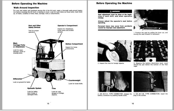 CAT Forklift M100B Service Manual 2