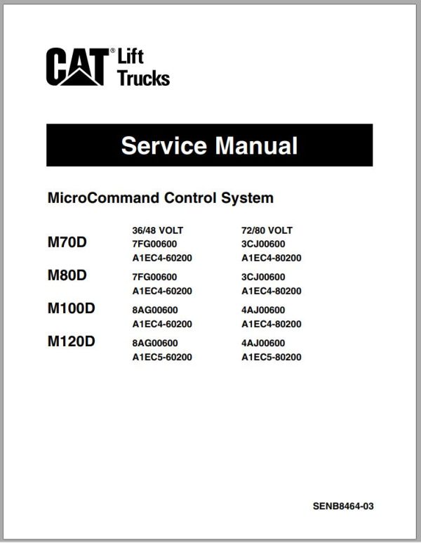 CAT Forklift M100D Service Manual 1