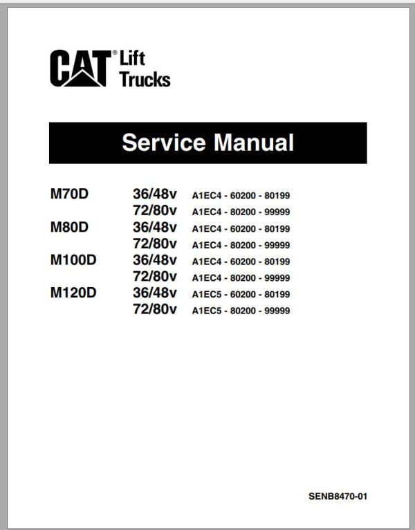 CAT Forklift M120D Service Manual 1
