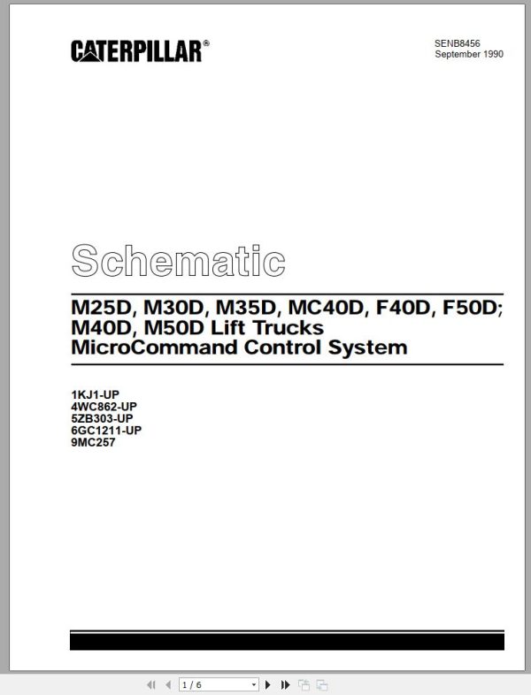 CAT Forklift M25D Service Manual 1