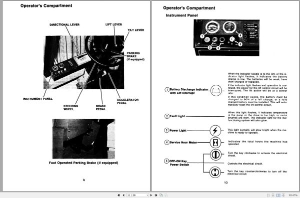 CAT Forklift M30B Operation Maintenance Manual 1
