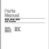 CAT Forklift M40 Spare Parts Manual