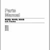 CAT Forklift M40B Spare Parts Manual