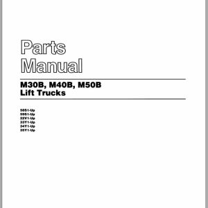 CAT Forklift M50B Spare Parts Manual