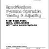 CAT Forklift M50D P Service Manual