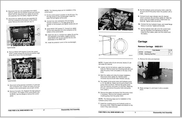 CAT Forklift M50D P Service Manual 1