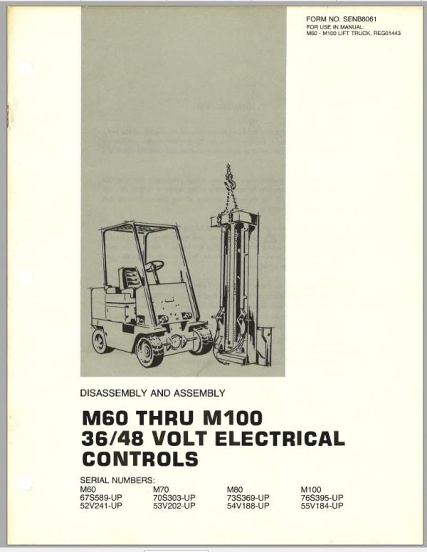 CAT Forklift M60 Service Manual