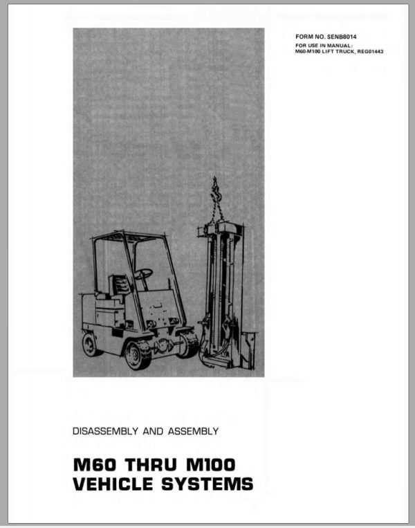 CAT Forklift M70 Service Manual
