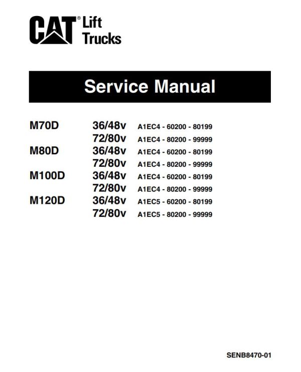 CAT Forklift M70D Service Manual 2