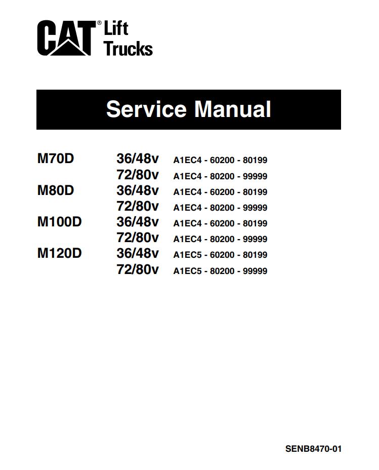 CAT Forklift M70D Service Manual 2