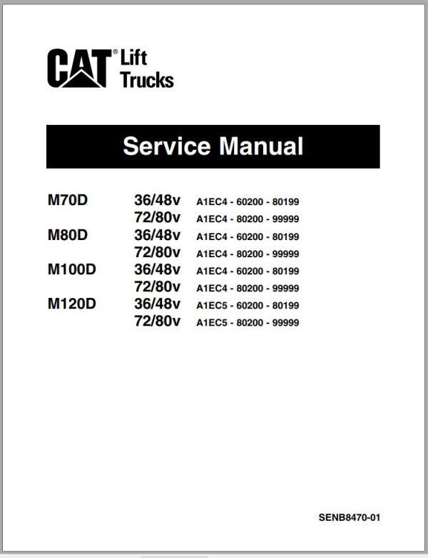 CAT Forklift M80D Service Manual