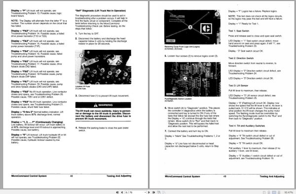 CAT Forklift MC40D Service Manual 1