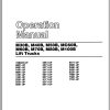 CAT Forklift MC60B Operation Maintenance Manual