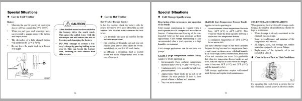 CAT Forklift ND2500 36V ND3000P 36V Schematic Operation Maintenance Manual 1