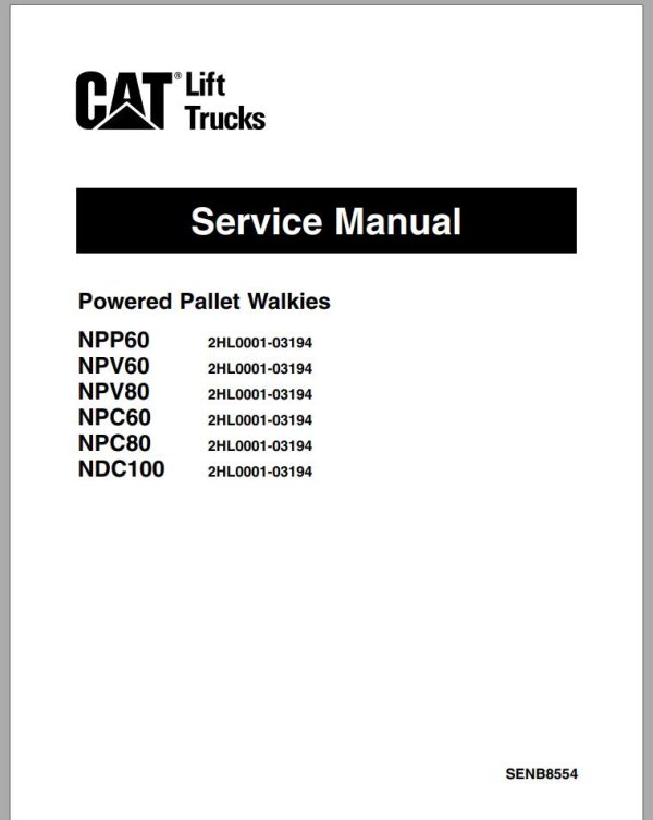 CAT Forklift NDC100 Service Manual
