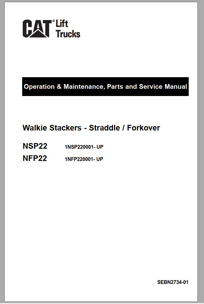CAT Forklift NFP22 Service Manual 1