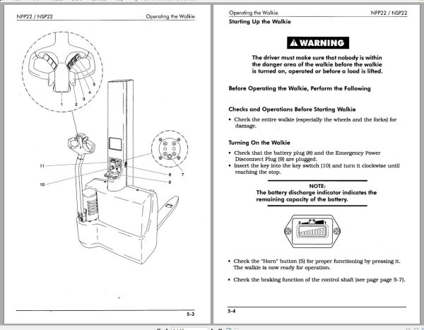 CAT Forklift NFP22 Service Manual 1 1