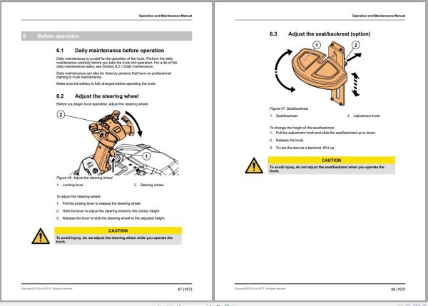 CAT Forklift NO20N2P Service Operation Maintenance Manual 2