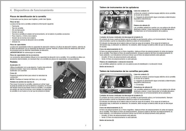CAT Forklift NP2000 Service Operation Maintenance Manual