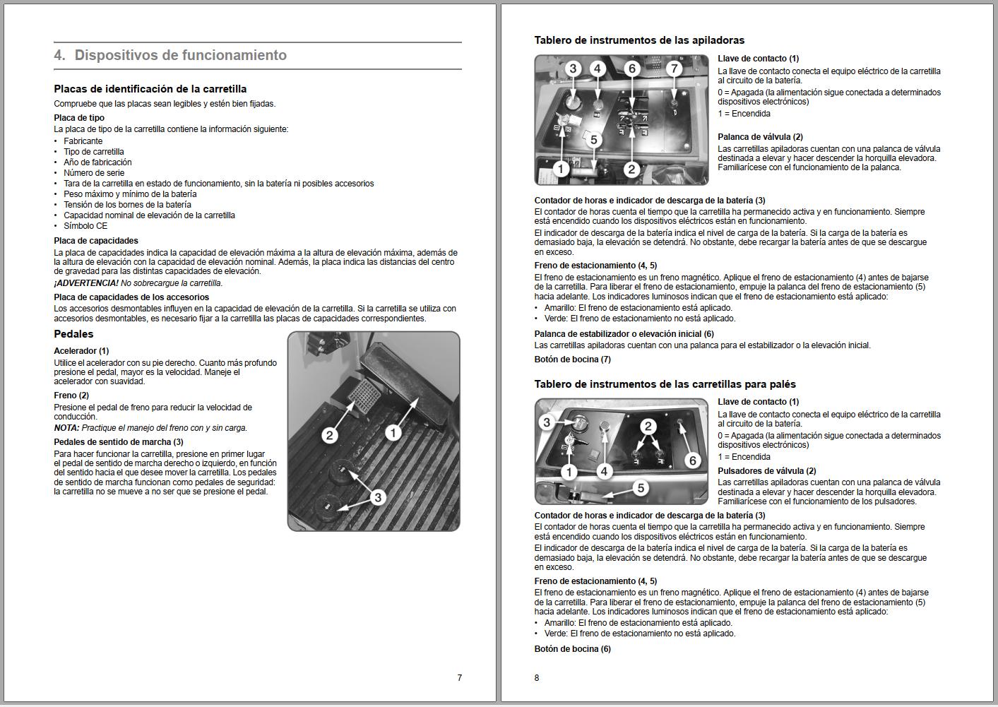 CAT Forklift NP2000 Service Operation Maintenance Manual