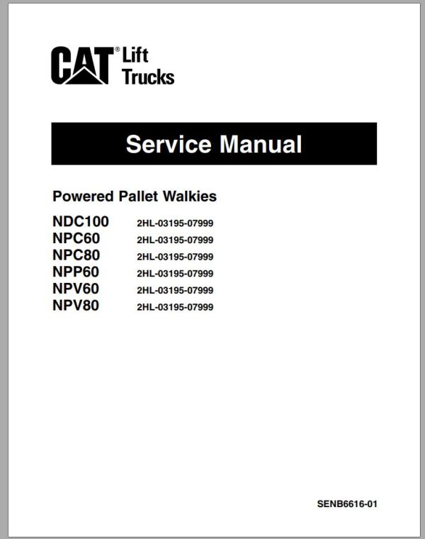 CAT Forklift NPC60 Service Manual 1