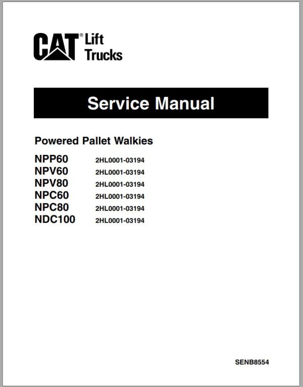 CAT Forklift NPC80 Service Manual