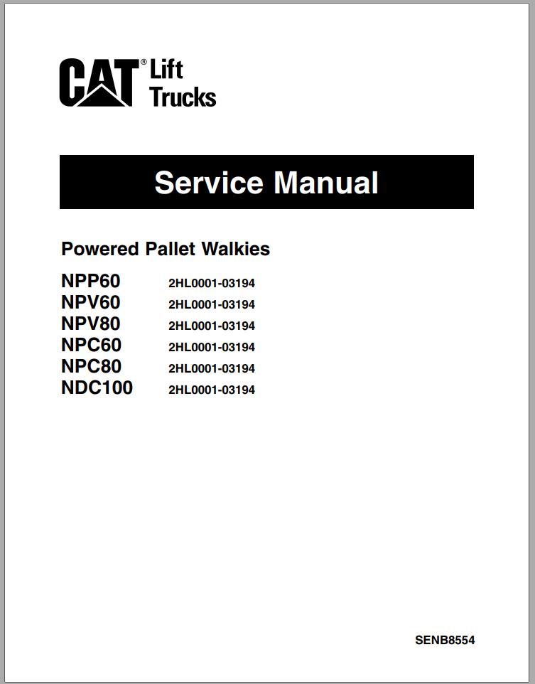 CAT Forklift NPC80 Service Manual