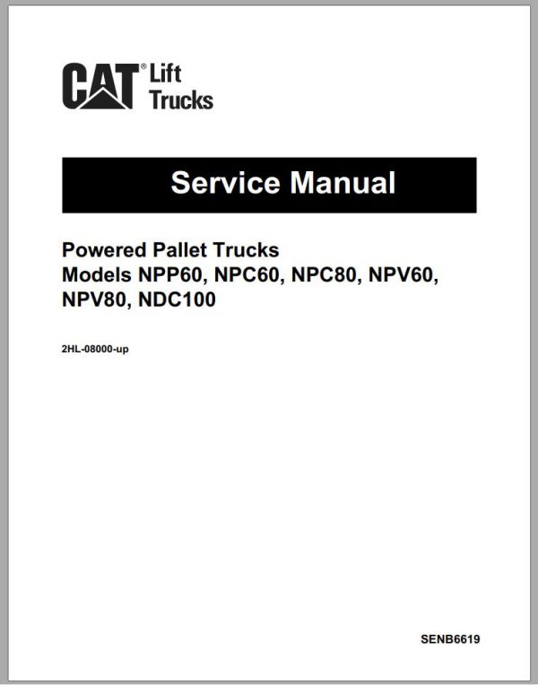 CAT Forklift NPC80 Service Manual 1