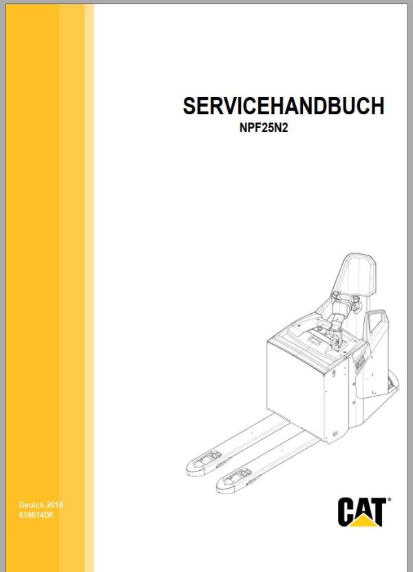 CAT Forklift NPF25N2 Service Operation Maintenance Manual 1