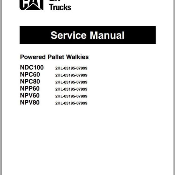 CAT Forklift NPS80 Service Manual